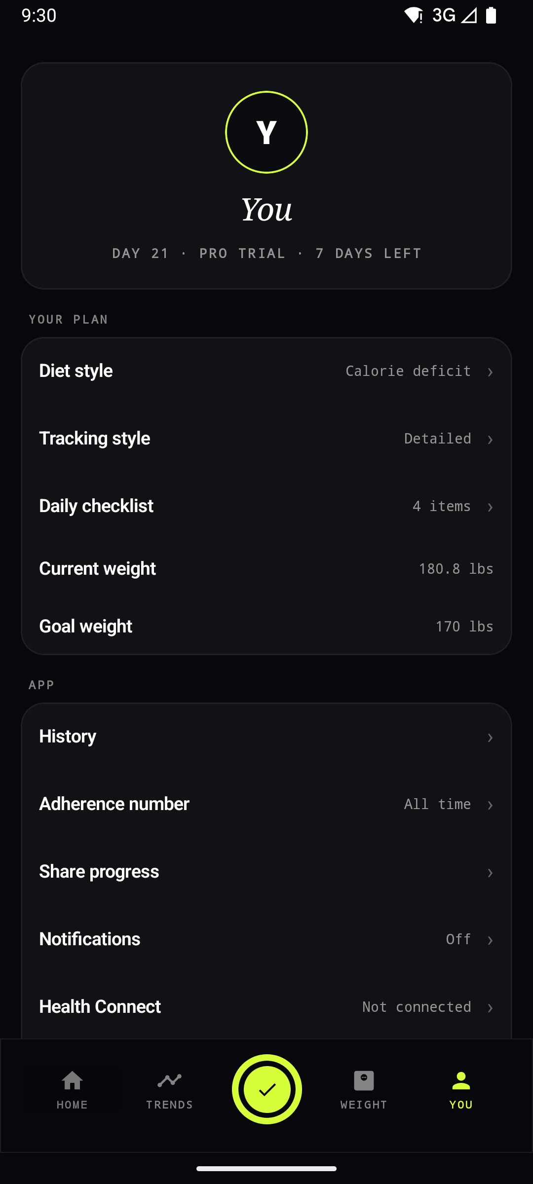 Fat Loss Ratio screen 6